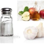 Vinaigre, sel et ail