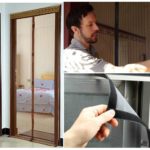 Installation de moustiquaires sur la porte