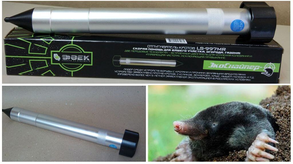 Répulsif à taupe électronique Ecosniper LS-997MR