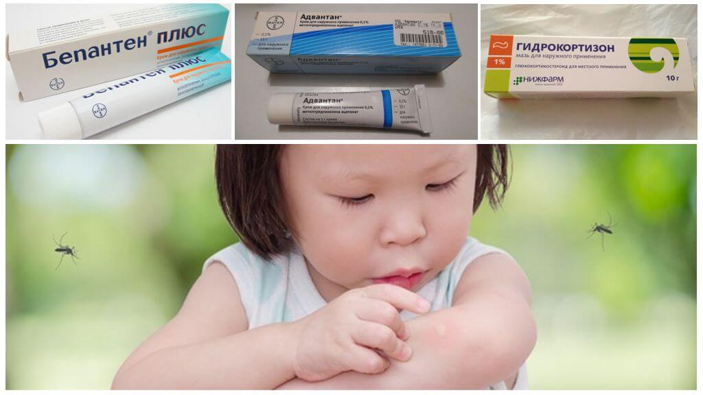 Pommades utilisées dans les piqûres de moustiques chez les enfants