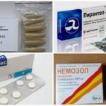 Préparations pour le traitement de l'entérobiose chez une femme enceinte