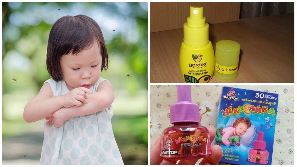 Produits anti-moustiques pour les enfants chaque année
